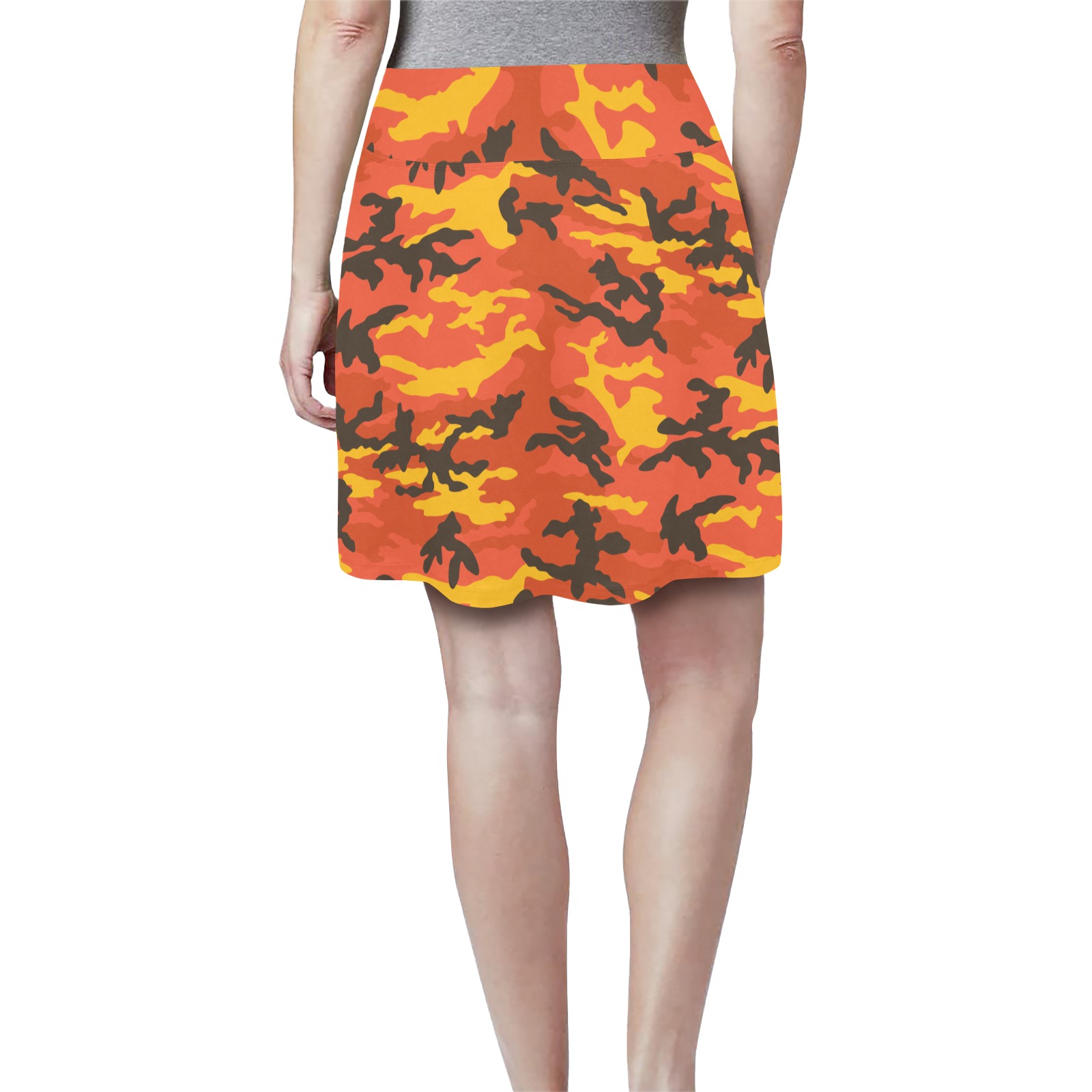 Forest-fire-ERDL Women's Athletic Skirt (Model D64)