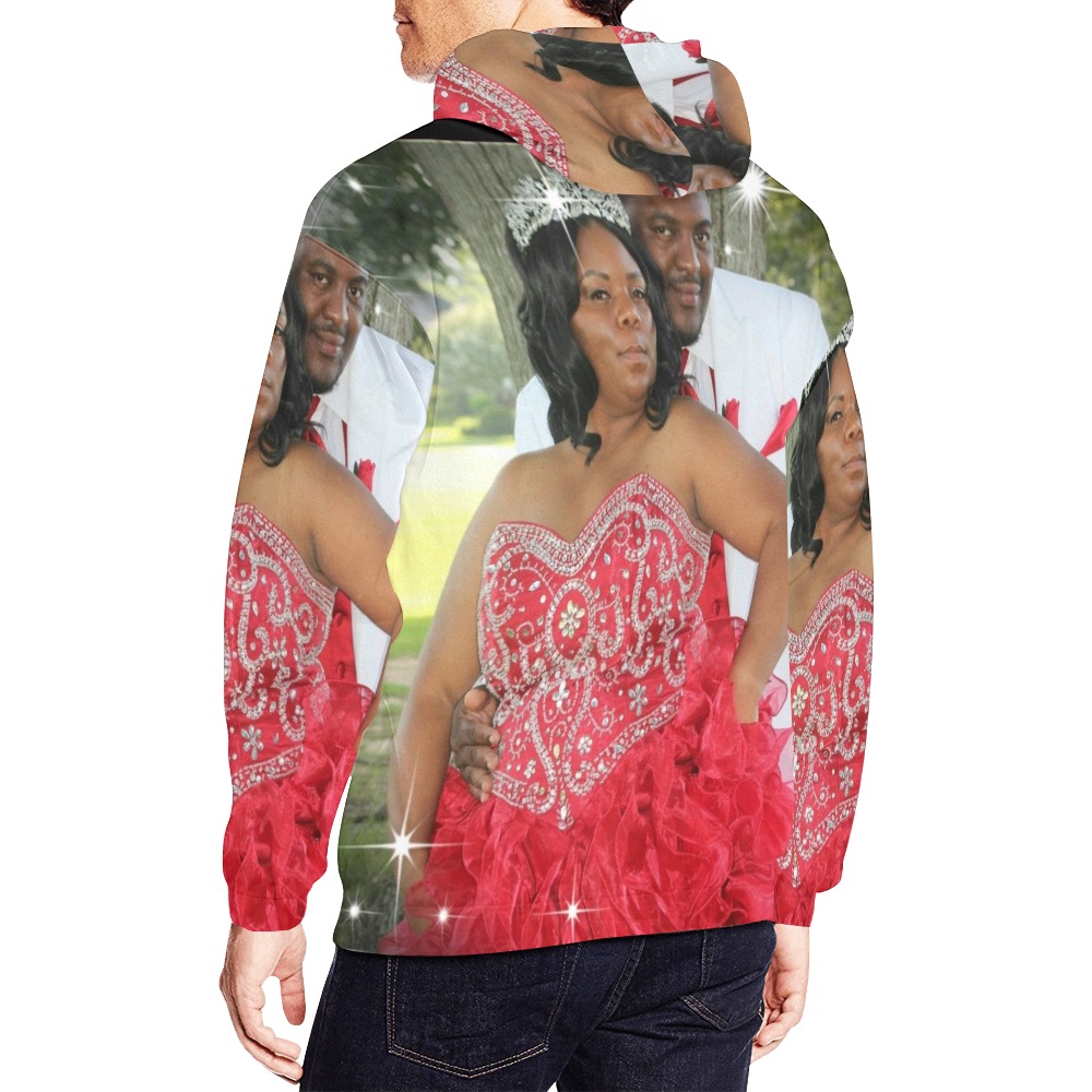 wedding pic All Over Print Hoodie for Men (USA Size) (Model H13)