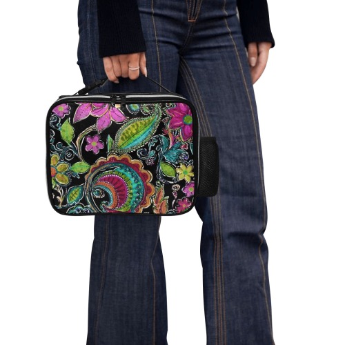 Paisley #2 PU Leather Lunch Bag (Model 1723)