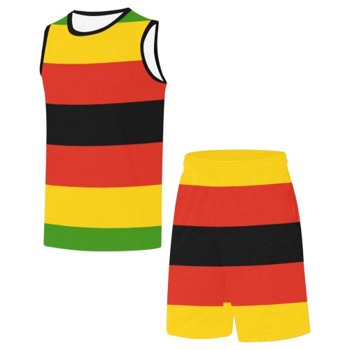 Flag_of_Zimbabwe.svg Basketball Uniform with Pocket