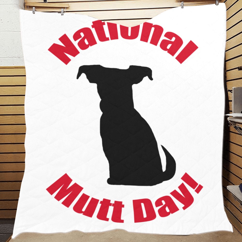 National Mutt Day Quilt 70"x80"