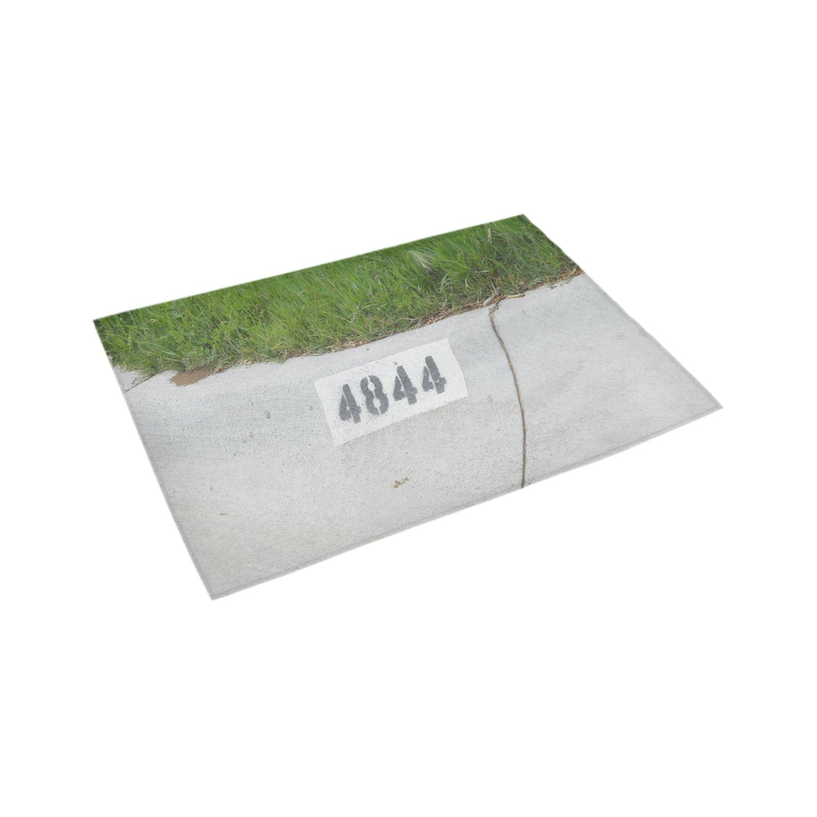 Street Number 4844 Azalea Doormat 24" x 16" (Sponge Material)