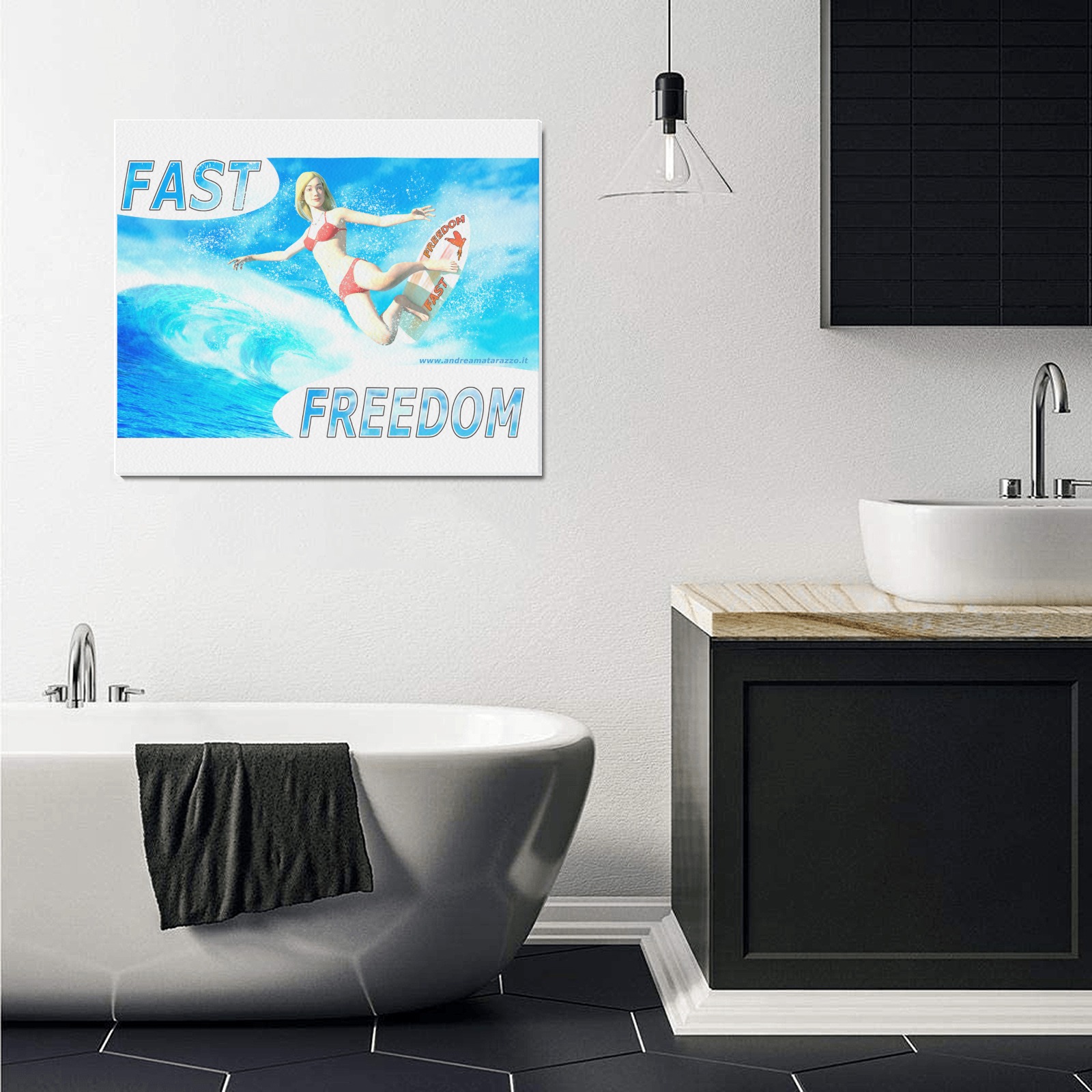 Fast Freedom Frame Canvas Print 24"x20"