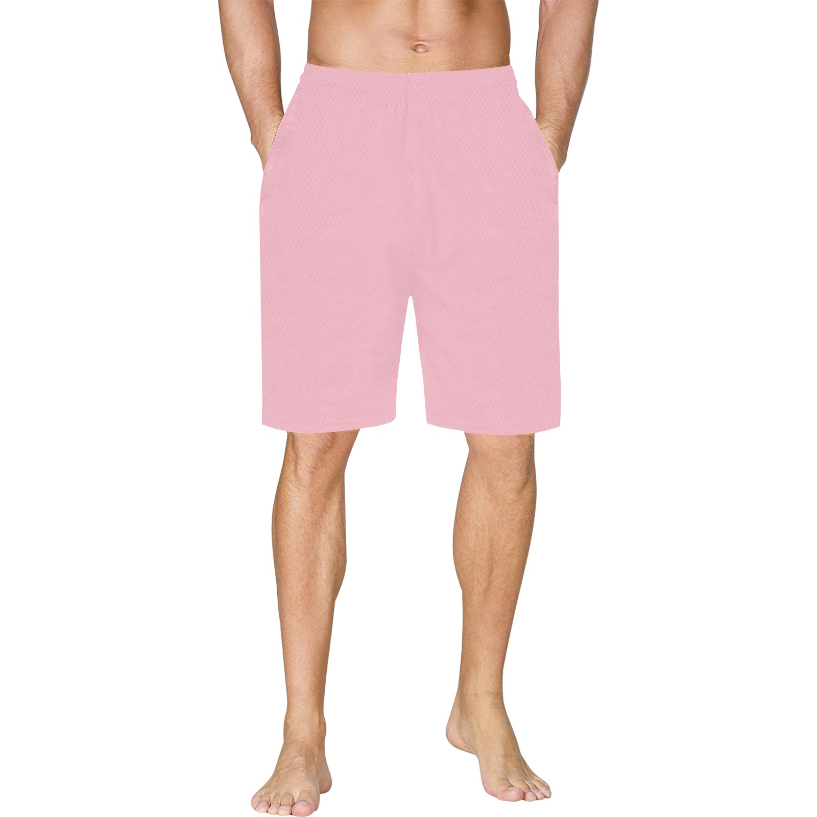 pink baby All Over Print Basketball Shorts with Pocket