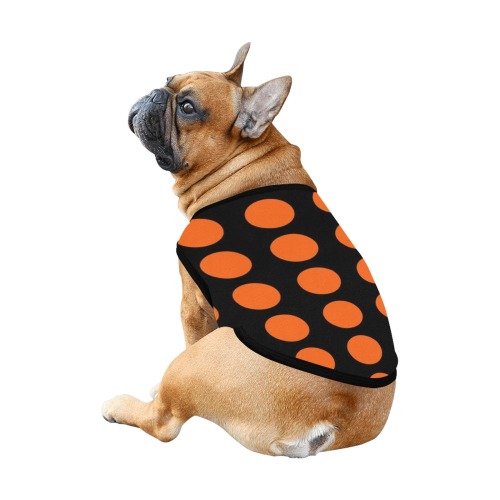 Halloween Polka Dots All Over Print Pet Tank Top
