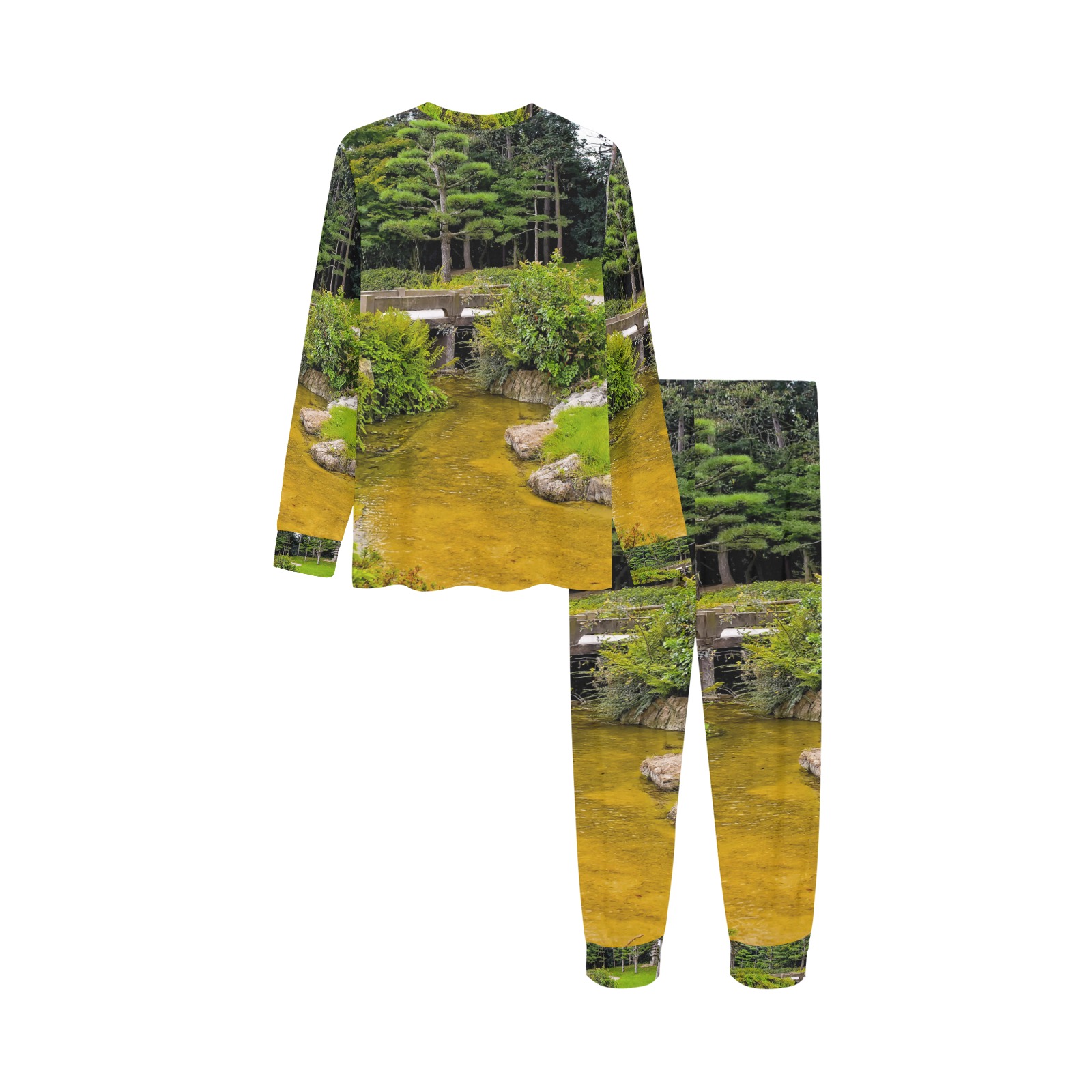 Japanese garden Kids' All Over Print Pajama Set