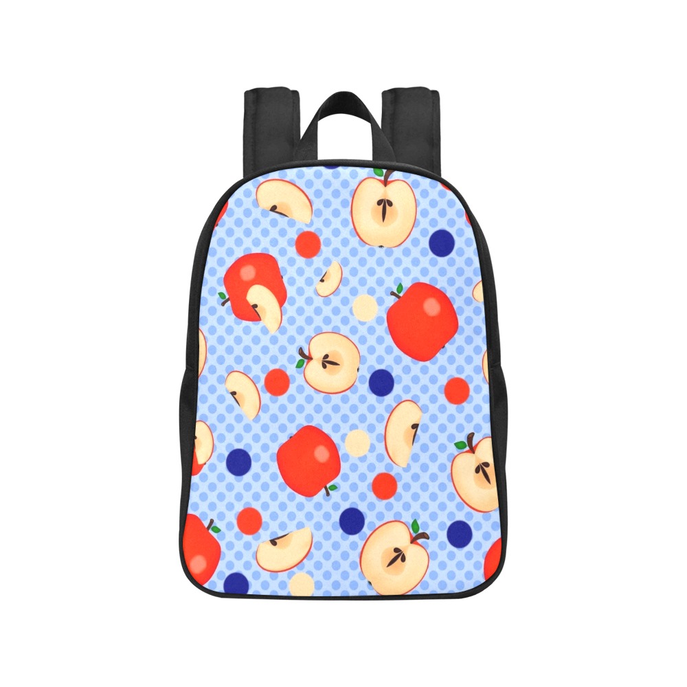 Apple a day Fabric School Backpack (Model 1682) (Medium)