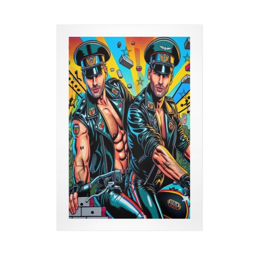 Free Cops by Fetishworld Art Print 16"x24"