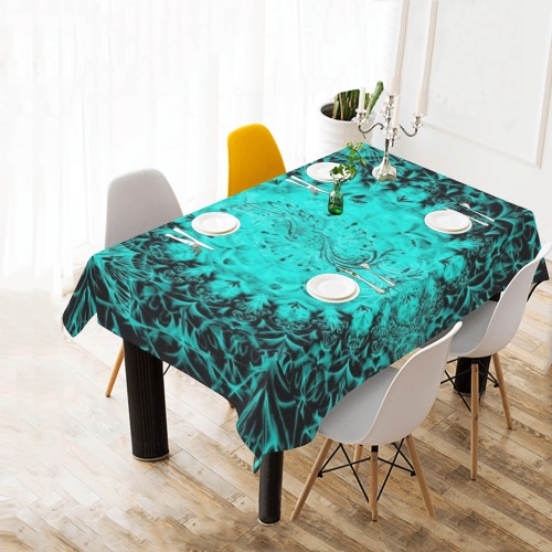 petales 14 Cotton Linen Tablecloth 60"x 84"