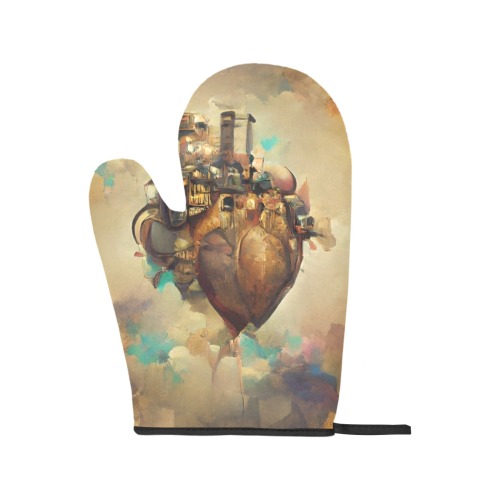 heart_TradingCard Oven Mitt & Pot Holder