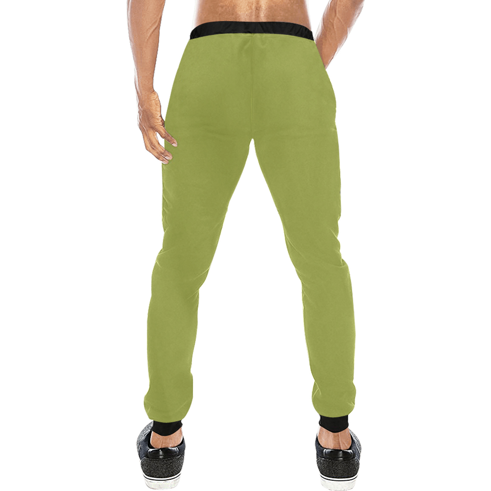 green Men's All Over Print Sweatpants (Model L11)