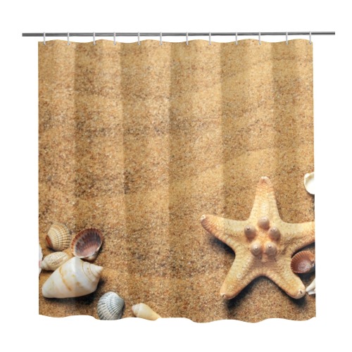 seashells Shower Curtain 72" x 72"