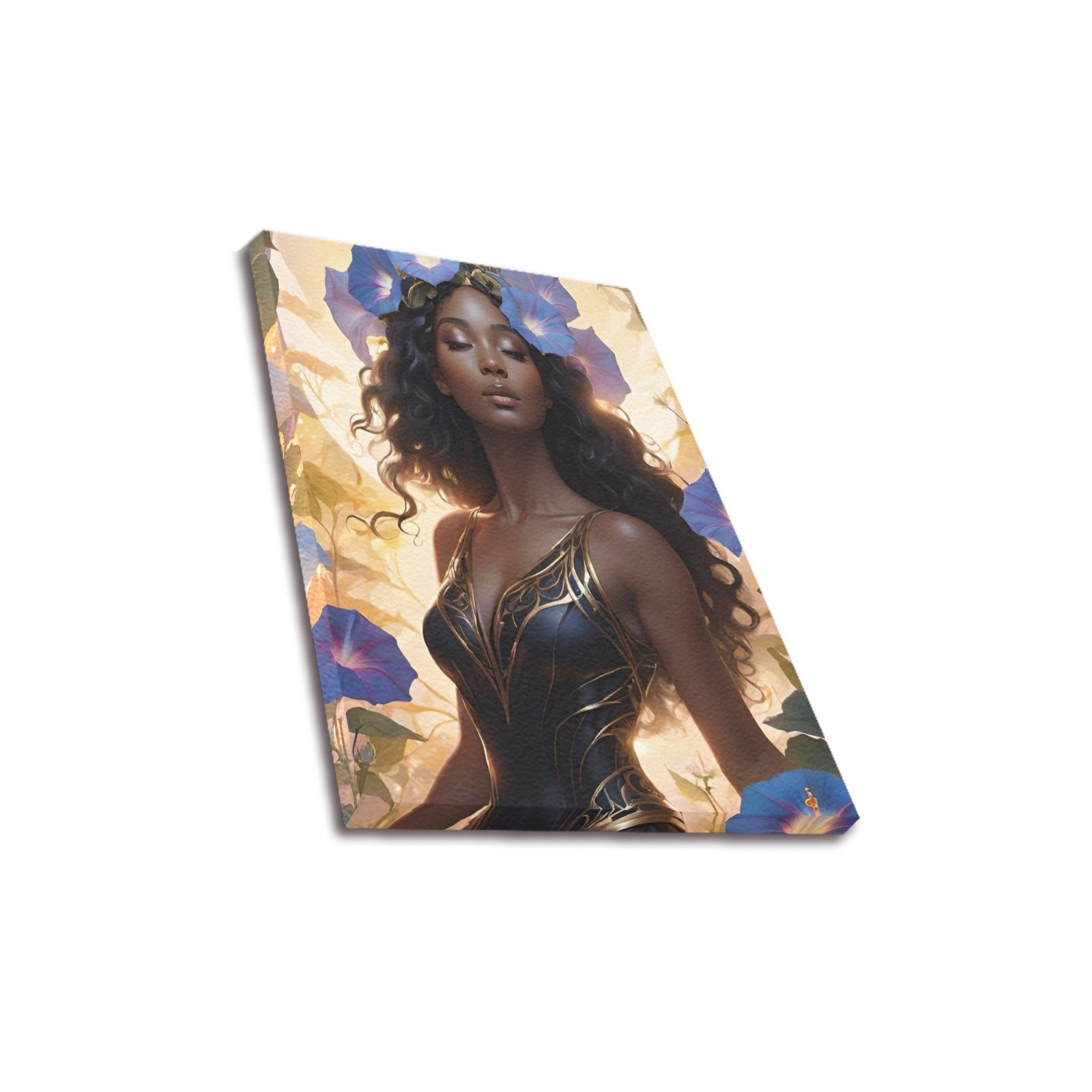 Morning_Glory_Goddess_TradingCard Upgraded Canvas Print 11"x14"