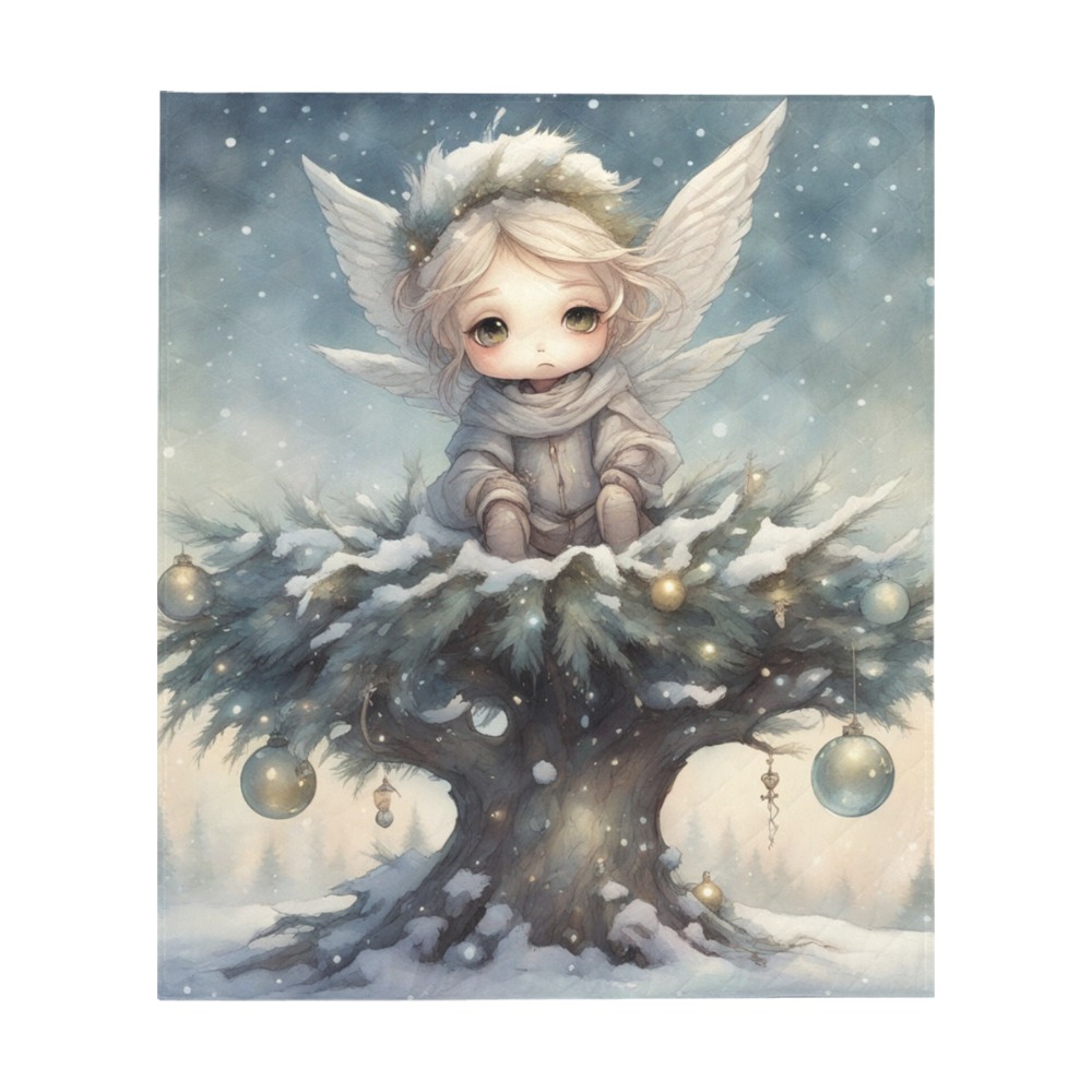 Little Christmas Angel Quilt 60"x70"