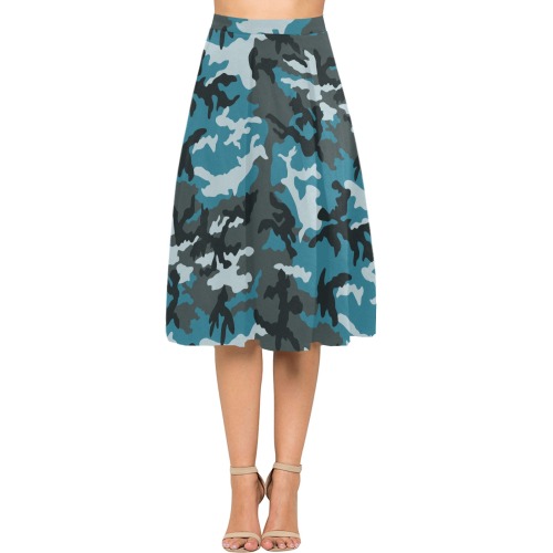 Metro-city-ERDL Mnemosyne Women's Crepe Skirt (Model D16)