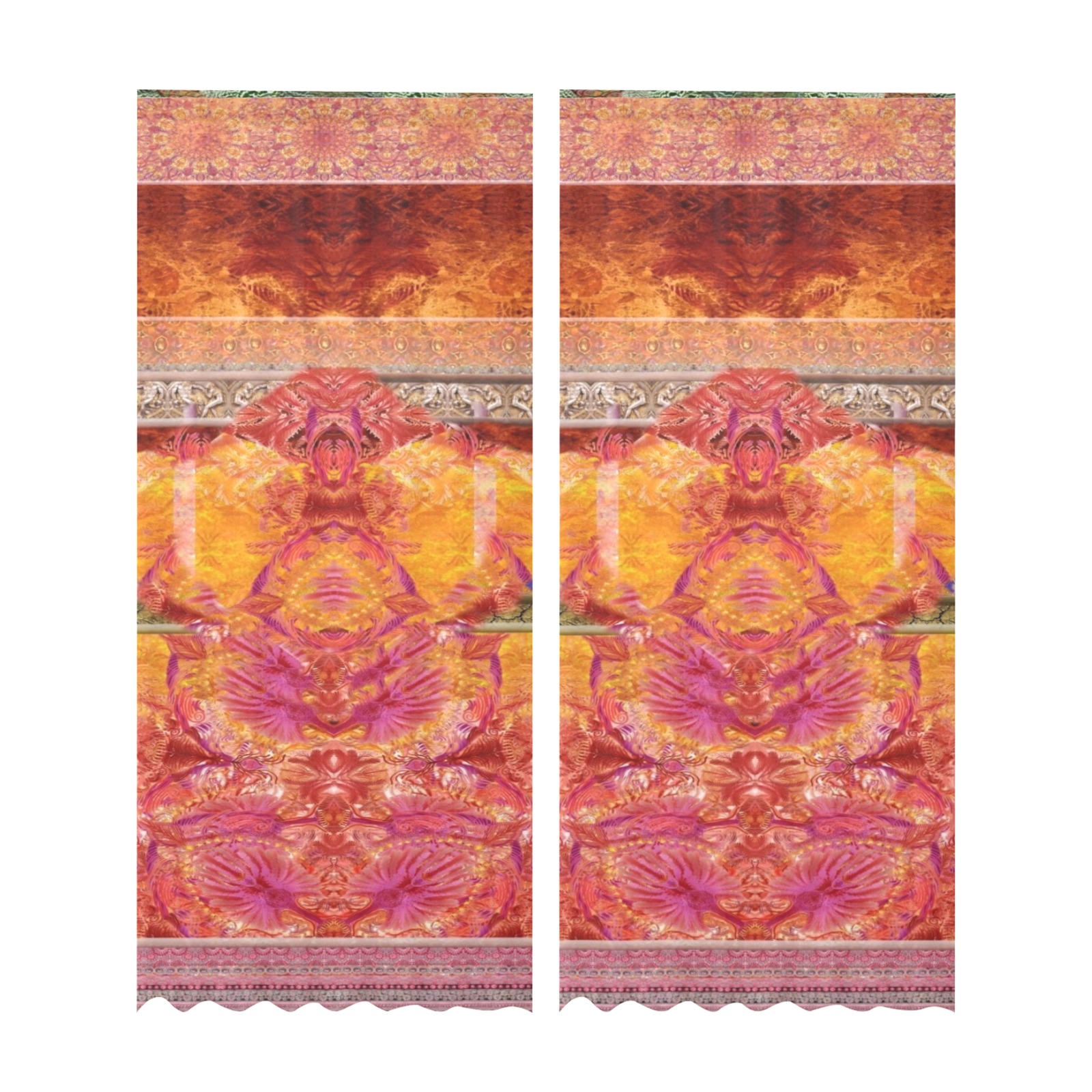 mantra Gauze Curtain 28"x95" (Two-Piece)