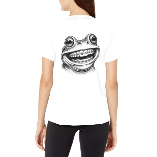 frog Women's All Over Print Crew Neck T-Shirt (Model T40-2)