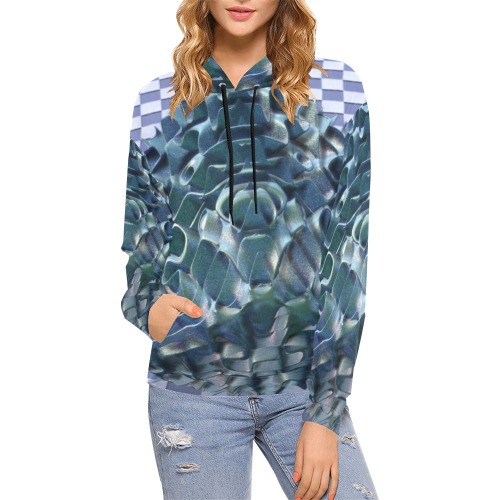 3D balls All Over Print Hoodie for Women (USA Size) (Model H13)