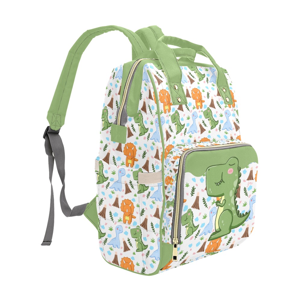 Green Dinosaur Diaper bag MultiFunction Diaper Backpack/Diaper Bag (Model 1688) ID D6424268