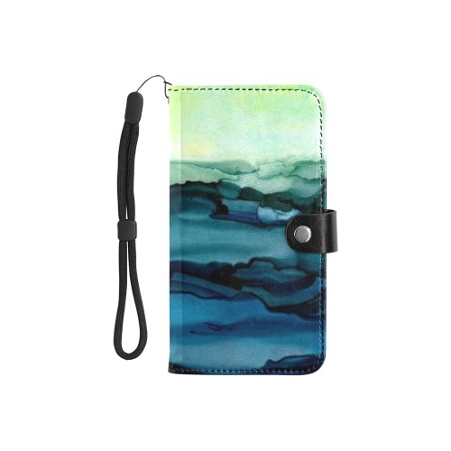 Beach Day 2016 Flip Leather Purse for Mobile Phone/Small (Model 1704)