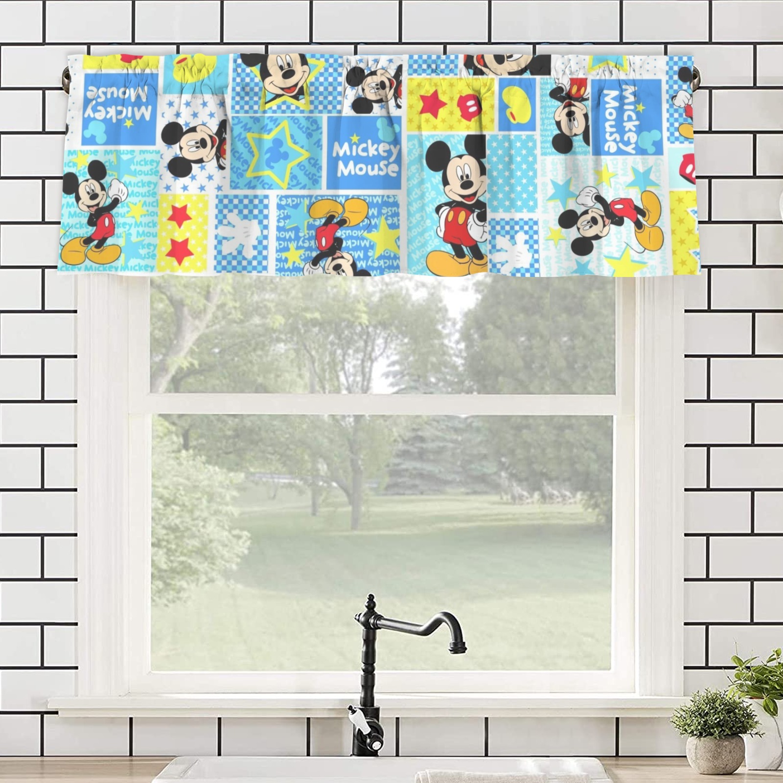 mickey-mouse-6174950 Window Curtain Valance 60"x18" | ID: D7427658