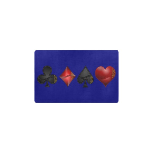 Black Red Playing Card Shapes / Blue