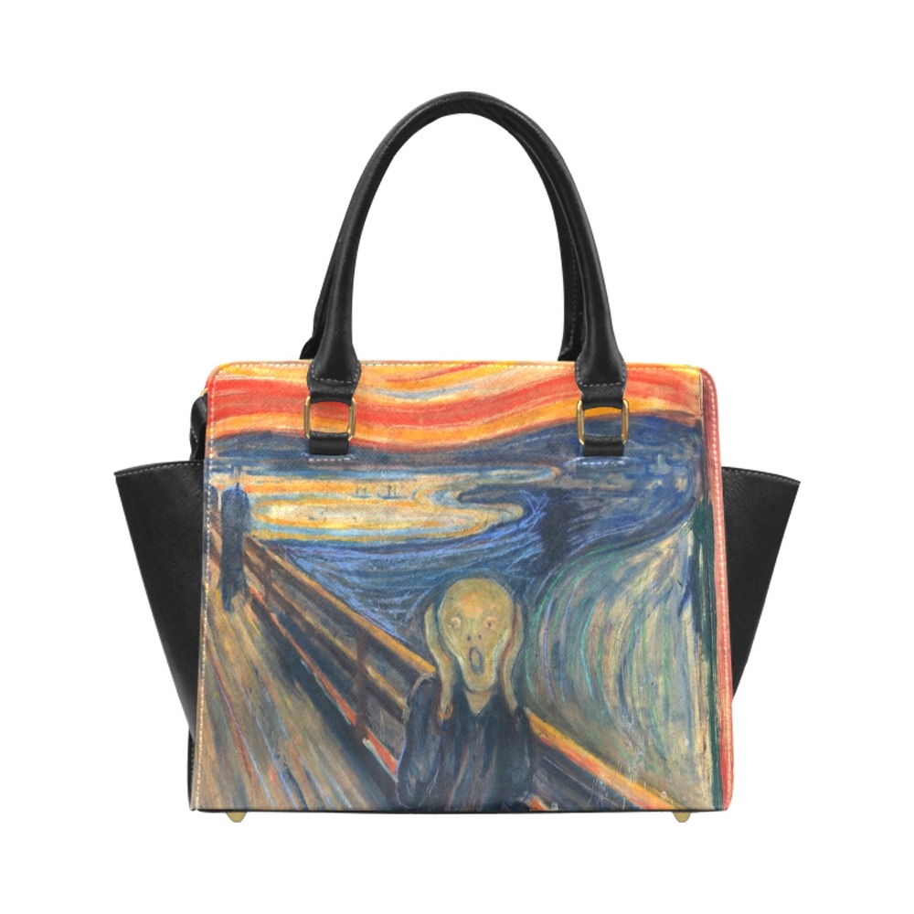 Edvard Munch-The scream Classic Shoulder Handbag (Model 1653)