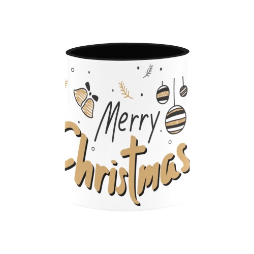 Merry Christmas - Image from Raw Pixel Custom Inner Color Mug (11oz)