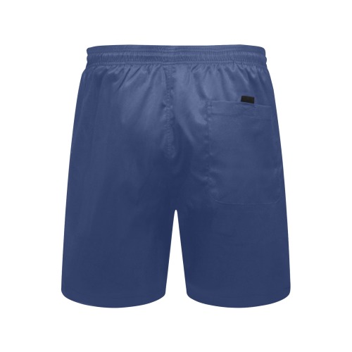 color Delft blue Men's Mid-Length Beach Shorts (Model L51)