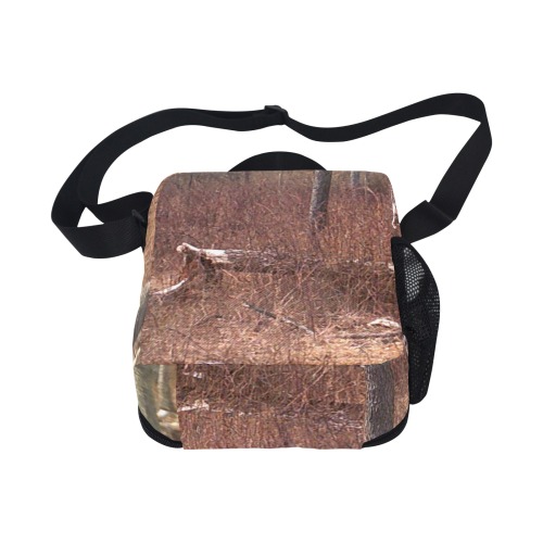 Falling tree in the woods All Over Print Crossbody Lunch Bag for Kids (Model 1722)