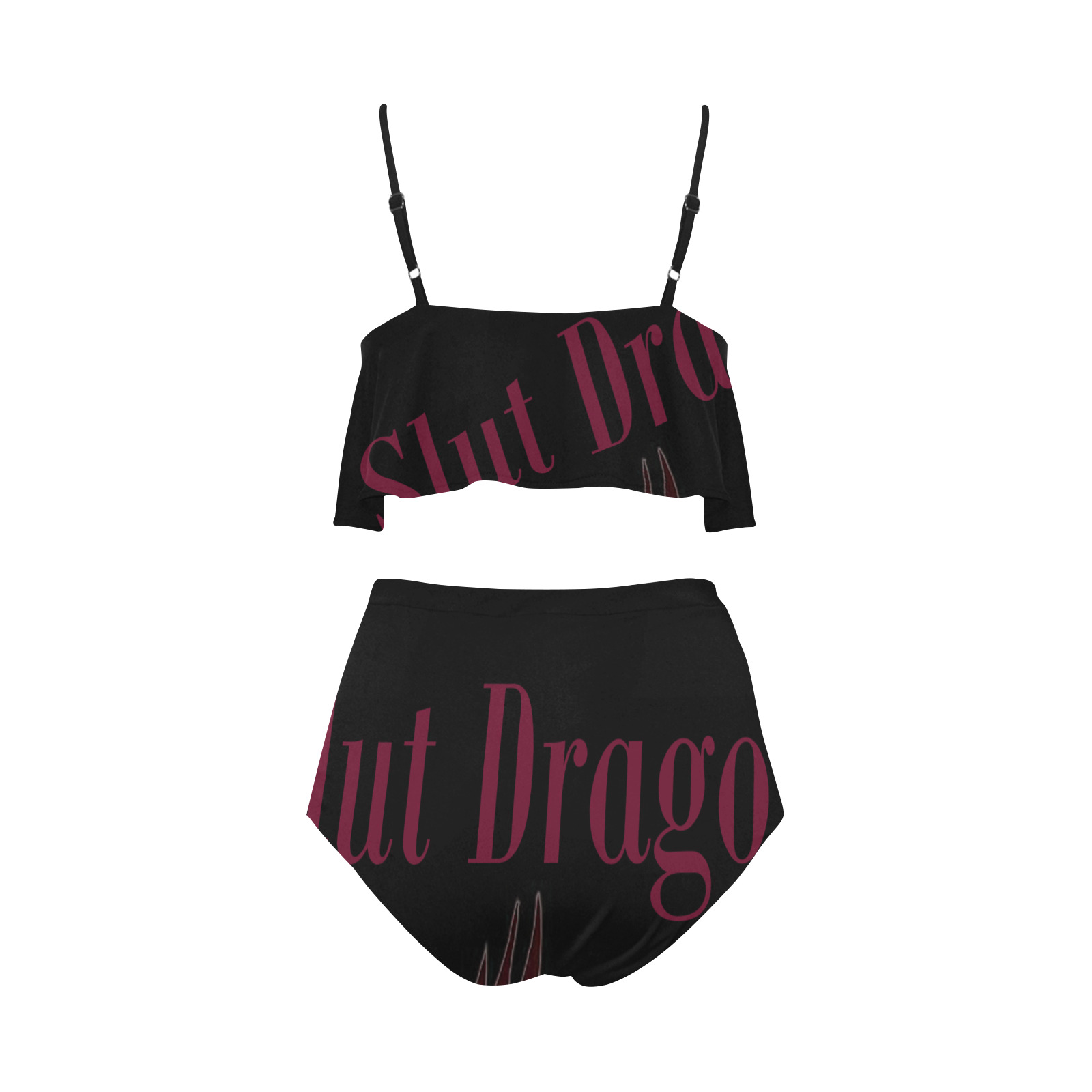 Slut Dragon High Waisted Ruffle Bikini Set (Model S13)