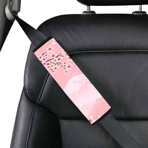 Winter Blossom Car Seat Belt Cover 7''x10''