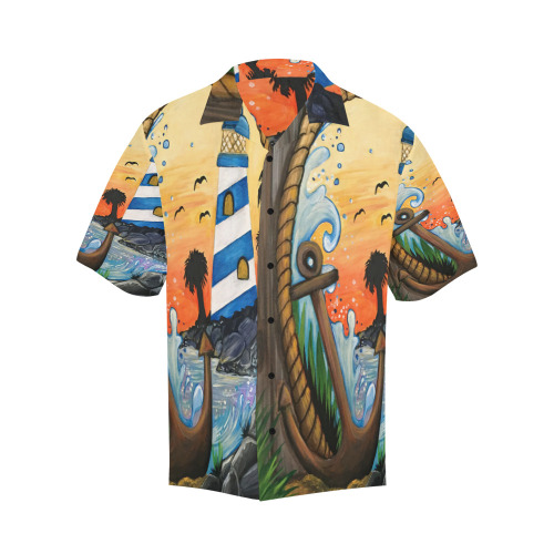 Lighthouse View Hawaiian Shirt (Model T58)