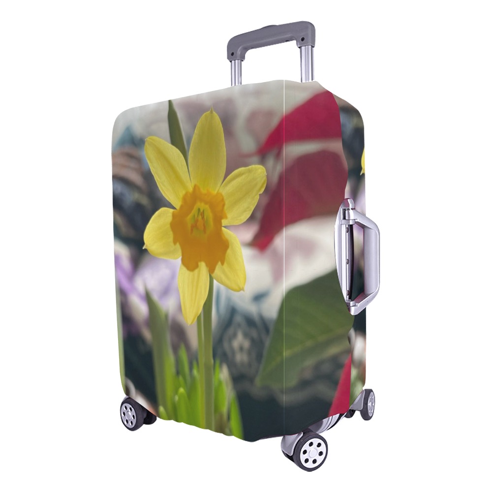yellow flower Luggage Cover/Large 26"-28"