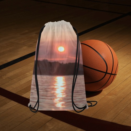 Glazed Sunset Collection Small Drawstring Bag Model 1604 (Twin Sides) 11"(W) * 17.7"(H)