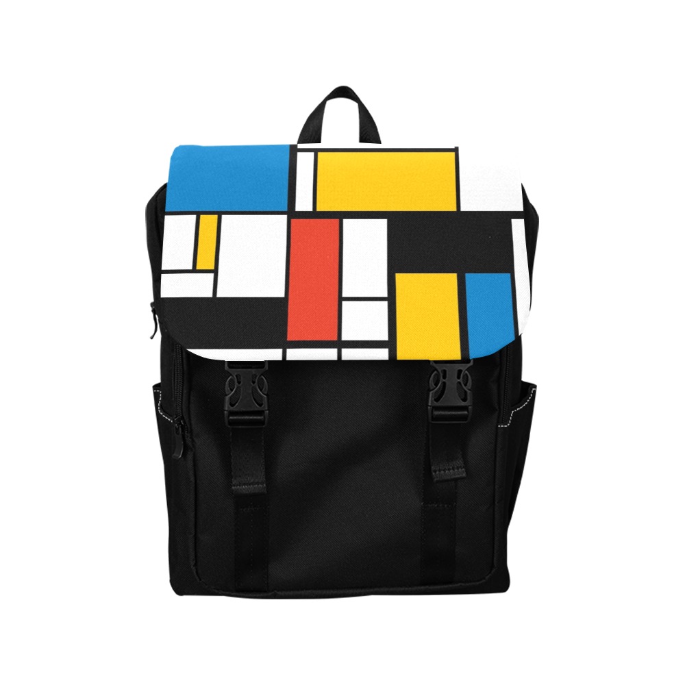 Mondrian De Stijl Modern Casual Shoulders Backpack (Model 1623)