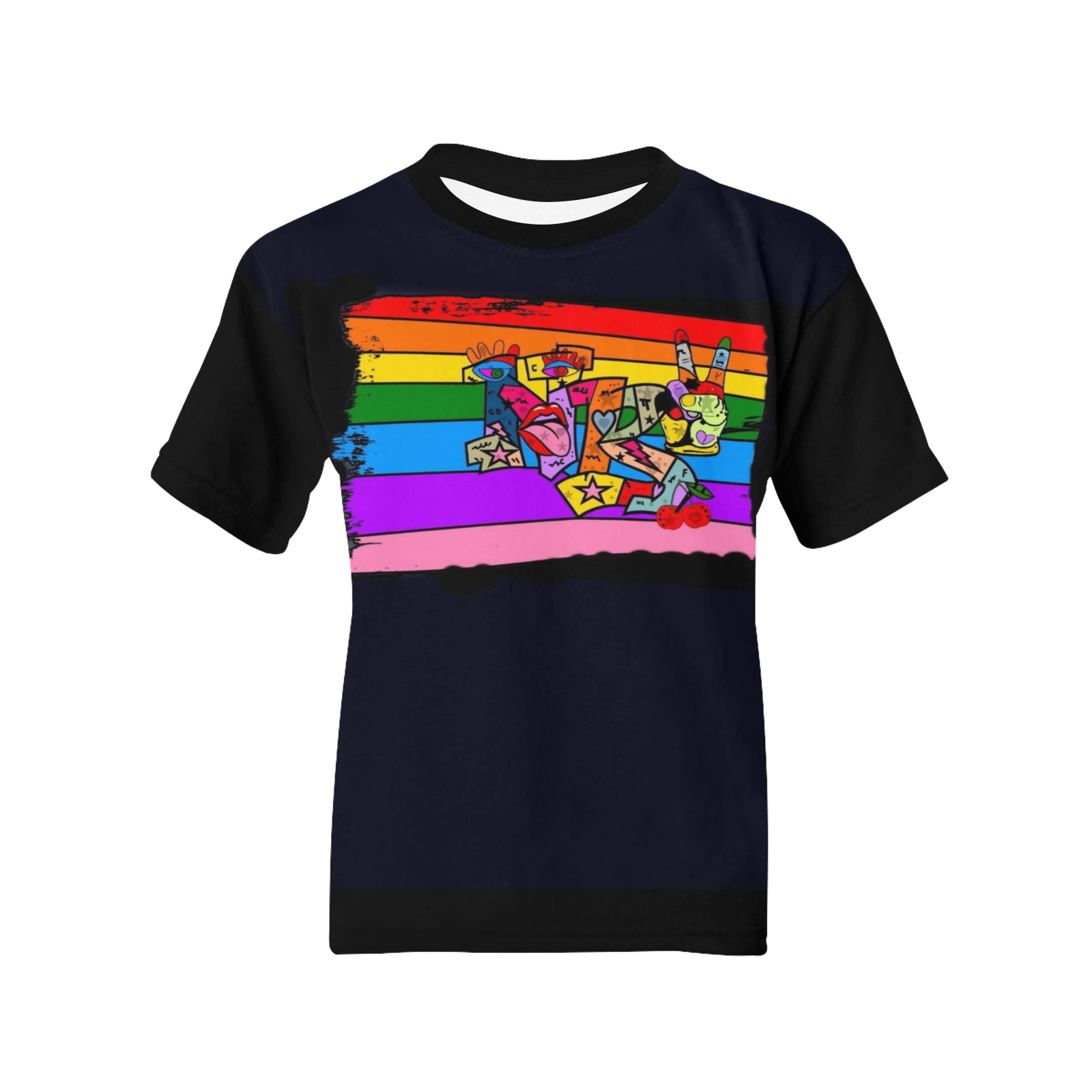 Pride NB by Nico Bielow Kids' All Over Print T-shirt (Model T65)