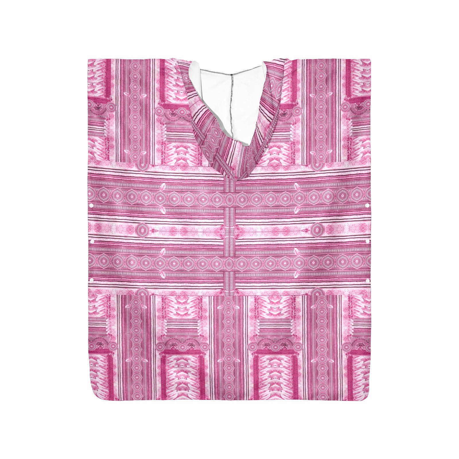 greec mosaic pink faience Beach Changing Robe (Large Size)