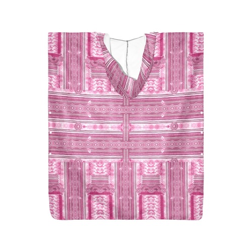 greec mosaic pink faience Beach Changing Robe (Large Size)