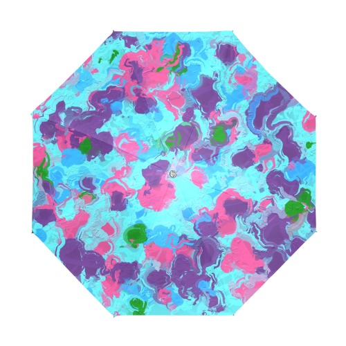 Mermaid Abstract Splatter Anti-UV Foldable Umbrella (U08)