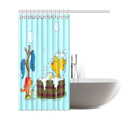 Ferald's Bubble Bath Shower Curtain 69"x70"