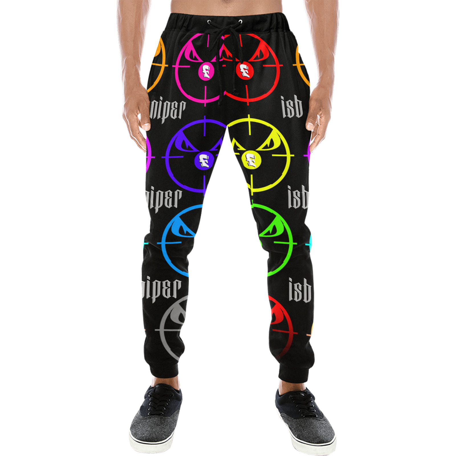 ISB-SNIPER pants Men's All Over Print Sweatpants (Model L11)