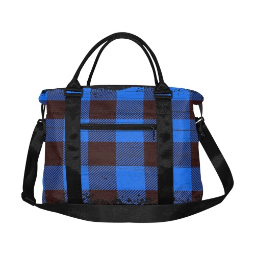 plaid Large Capacity Duffle Bag (Model 1715)