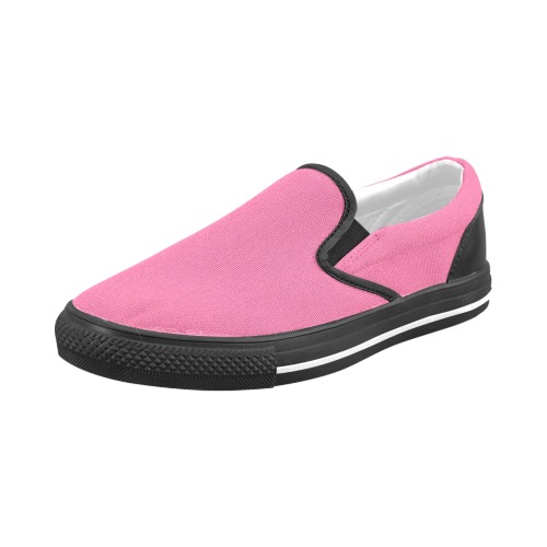 color French pink Men's Slip-on Canvas Shoes (Model 019)