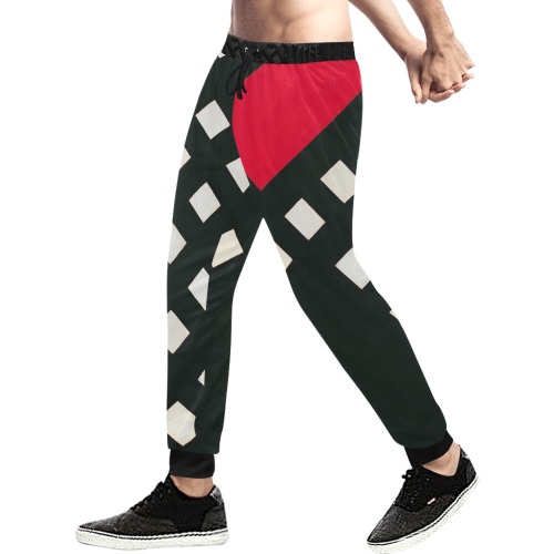 Counter-composition XV by Theo van Doesburg- Men's All Over Print Sweatpants (Model L11)