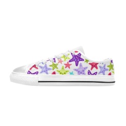 Funny starfishes Women's Classic Canvas Shoes (Model 018)