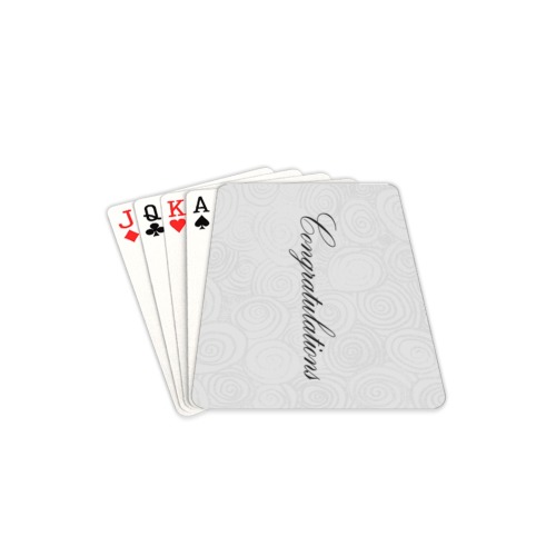 Congratulations Swirls Playing Cards 2.5"x3.5"