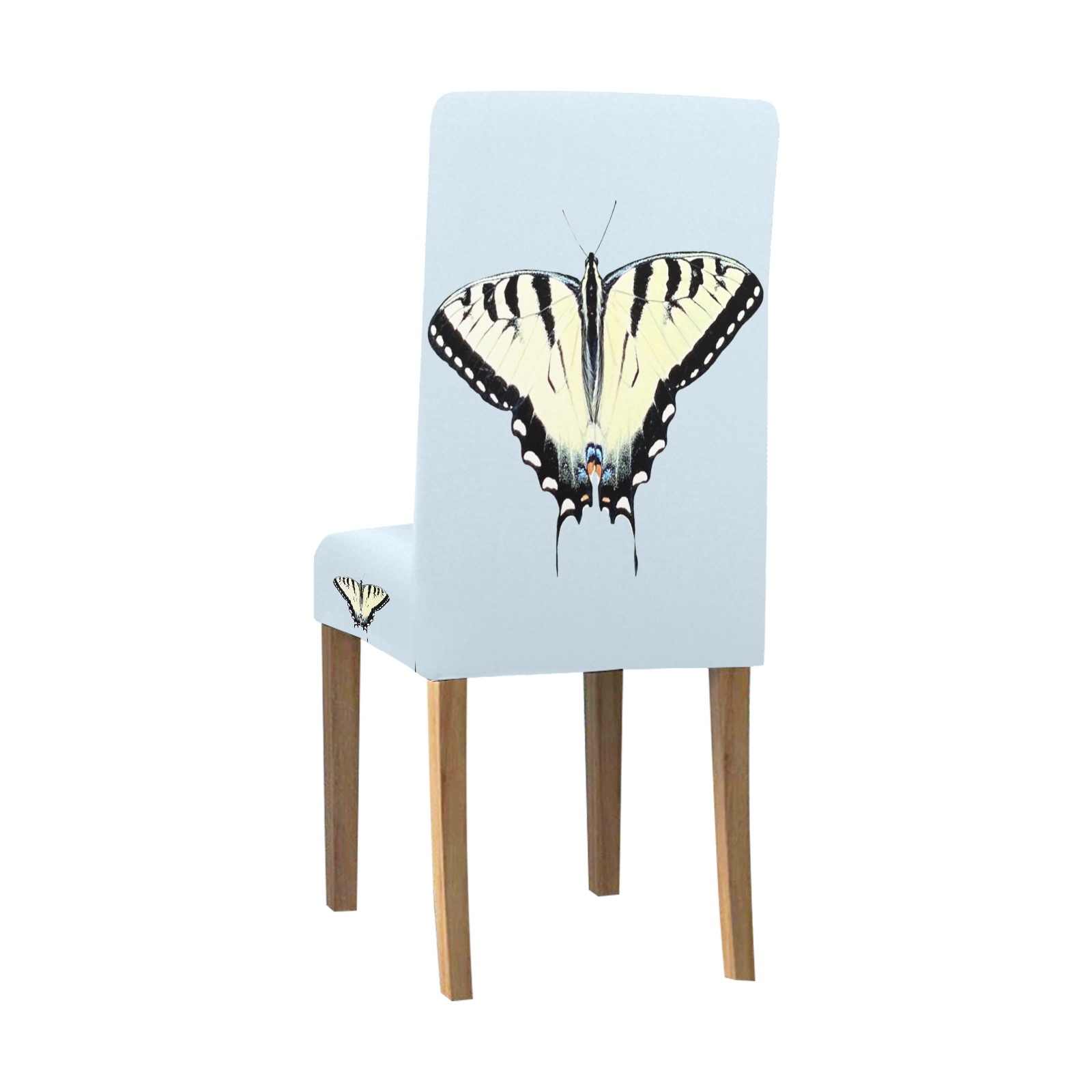 Yellow Tiger Swallowtail Butterfly Chair Cover (Pack of 4)