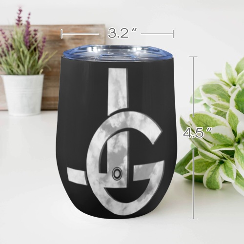 LG Black 12oz Wine Tumbler