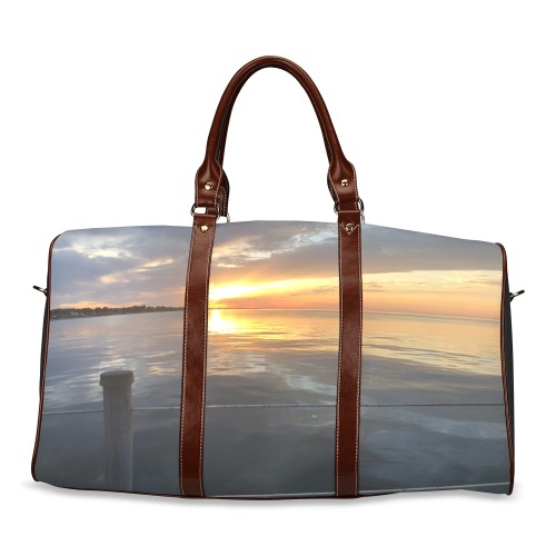 Pier Sunset Collection Waterproof Travel Bag/Small (Model 1639)